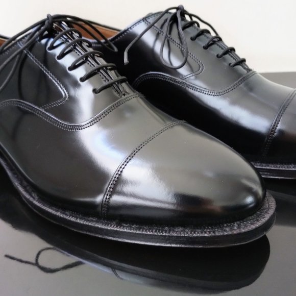 Johnston & Murphy Men\'s Classics Melton Cap Toe in Black European Leather main image 11